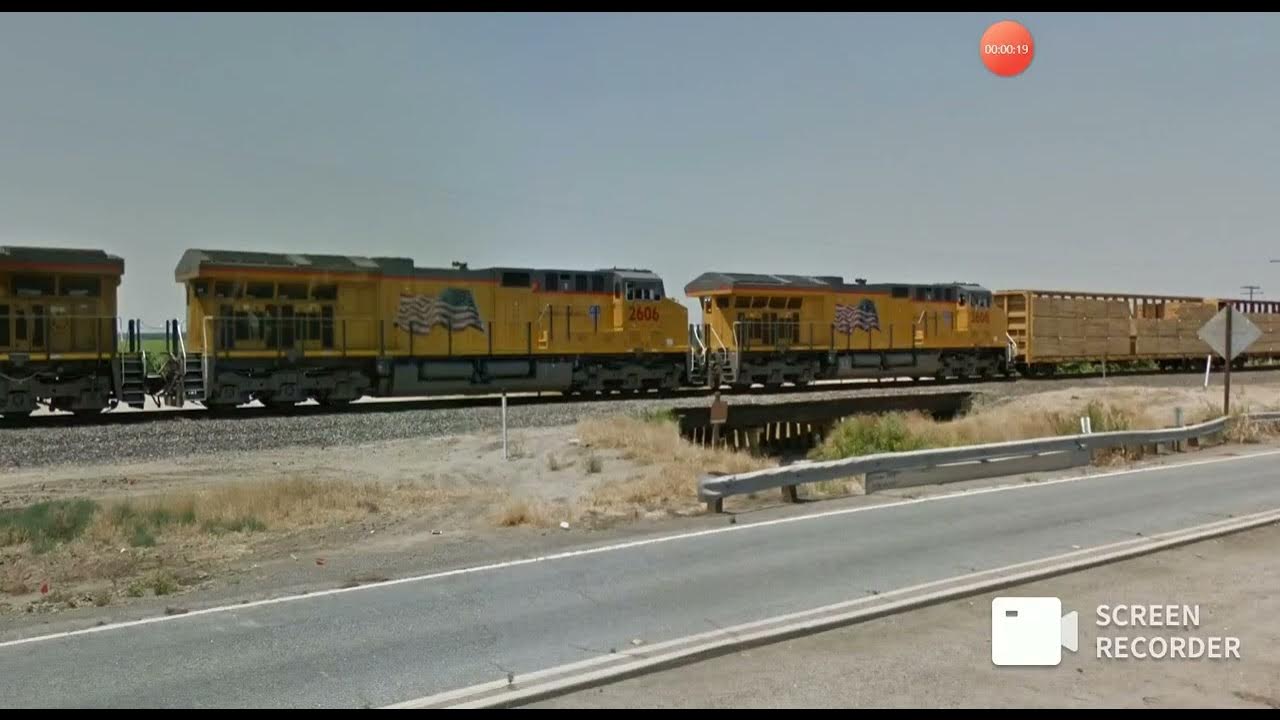 Union Pacific manifest train in Tulare California in Street view YouTube