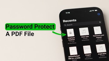 How to Password Protect a PDF file on iPhone?