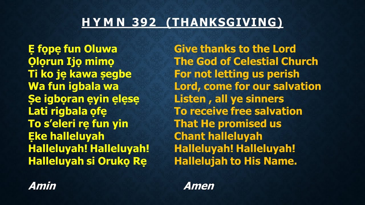 CCC Hymn 392 (E fope fun oluwa...)  Celestial Church of Christ, Redemption Parish Winnipeg. Canada