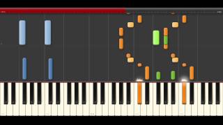 Video thumbnail of "Pixels Game on Waka Flocka Flame Good Charlotte Piano Tutorial Midi Remix karaoke Sheet  End"