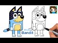 How to Draw Bandit Heeler | Bluey