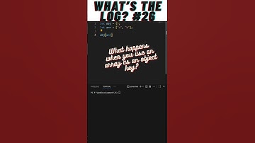 JavaScript Object Key Surprise 😲 | What’s the Log? 26 #shorts #javascript #coding