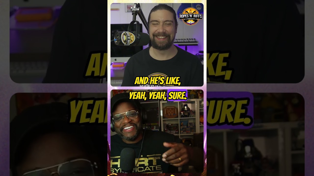 OKADA WAS BACKSTAGE AT WWE RAW?? 🤯 #wrestling #prowrestling #shorts #fyp @megaran @ropesnriffs