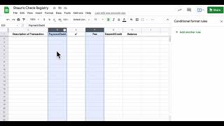 Google Sheet Check Registry