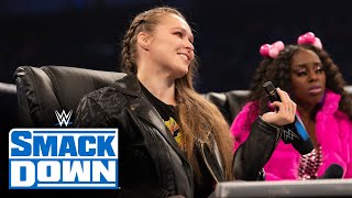 Ronda Rousey agrees to compete with one arm tied at Elimination Chamber: SmackDown, Feb. 18, 2022