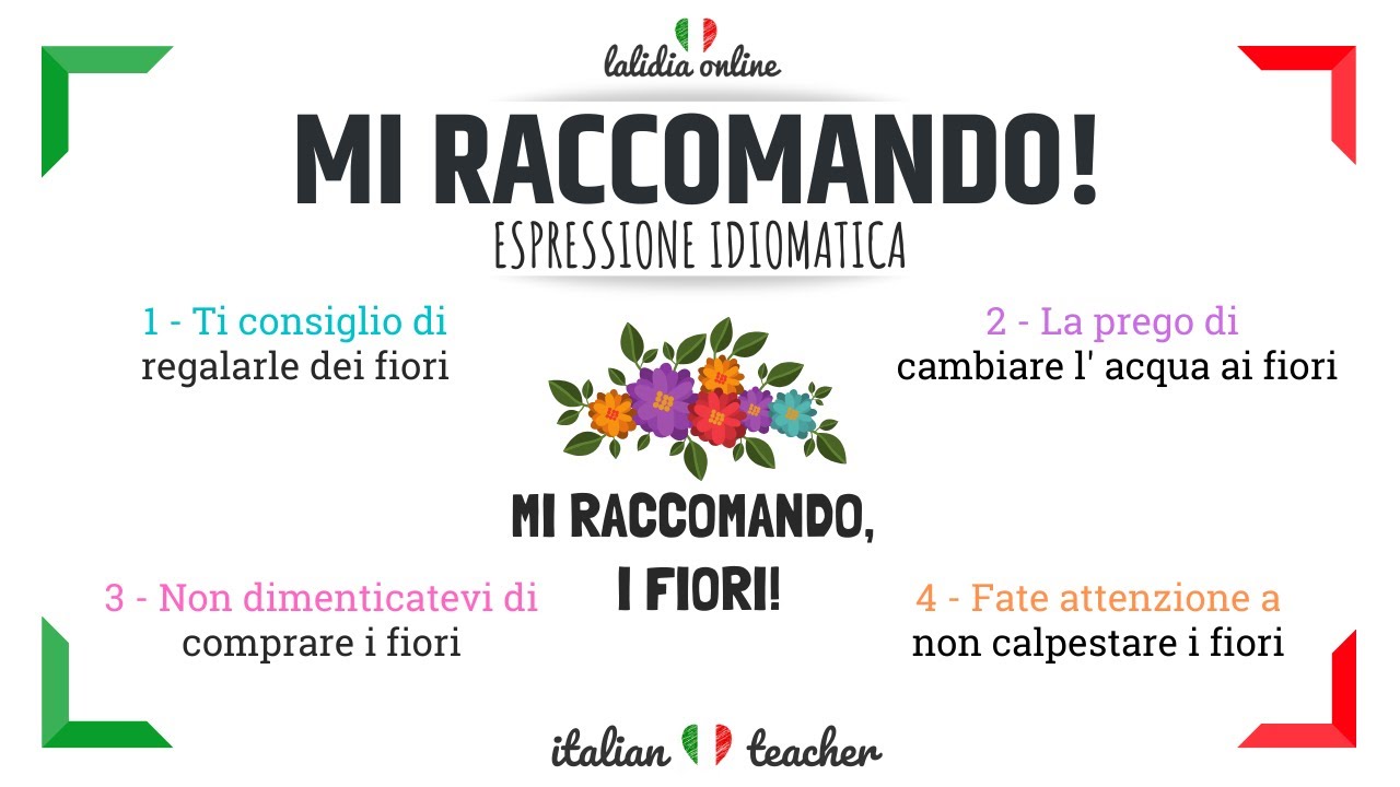 MI RACCOMANDO! - Italian Expression - Advanced Levels - YouTube