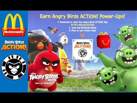 2016 McDONALD'S ANGRY BIRDS ACTION! APP FREE POWER-UPS ...