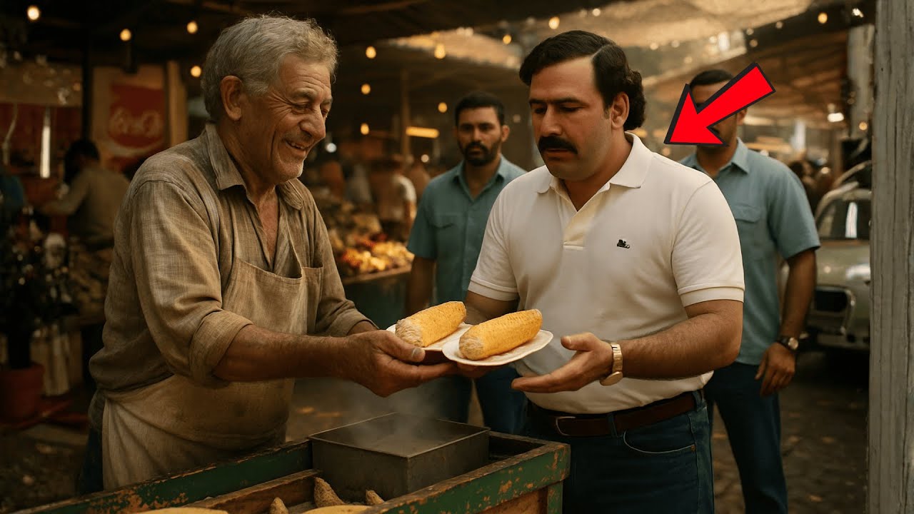 UN POBRE VENDEDOR DE MAÍZ LE OFRECIÓ COMIDA A PABLO ESCOBAR SIN SABER QUIÉN ERA, Y LO QUE RECIBIÓ...