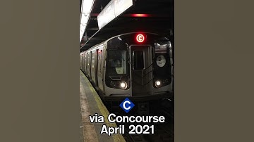 C via Concourse April 2021 #nycsubway #nostalgia #throwback