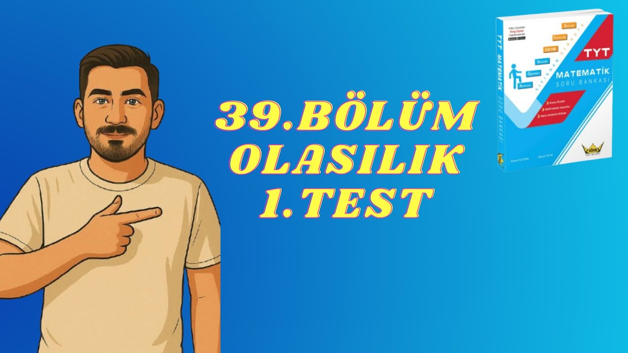 KİNG YAYINLARI TYT MATEMATİK KAMPI 39.ADIM OLASILIK  1.TEST