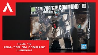 HGUC # 46 1/144 RGM-79G GM Command (Unboxing)