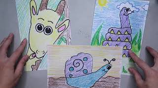 Organic Shapes Artwork | Animal Hand Drawing