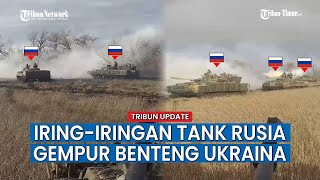 Tank Marinir Rusia Tembaki Benteng Pertahanan Ukraina