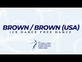 Brown / Brown (USA) | Ice Dance RD | ISU WJ FS Championships 2022 | Tallinn | #WorldJFigure