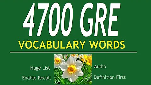 4700 GRE English Vocabulary Words 1 (reverse)