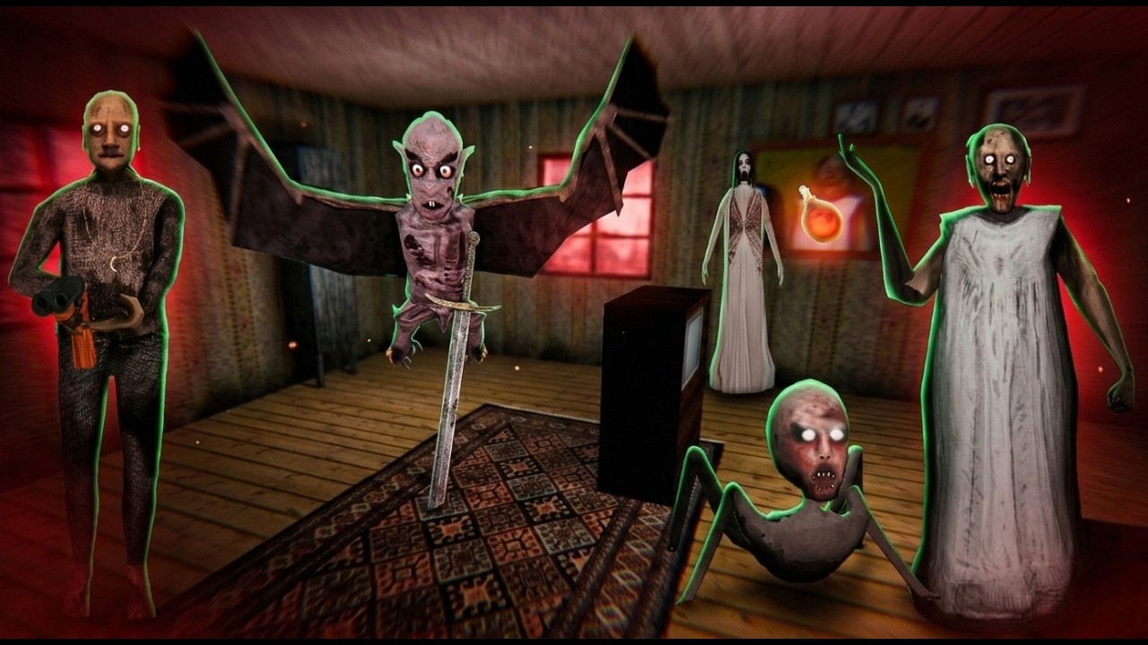 Nosferatu Bat Use Sword Inside House (PC) Granny 2 Enhanced Full Gameplay