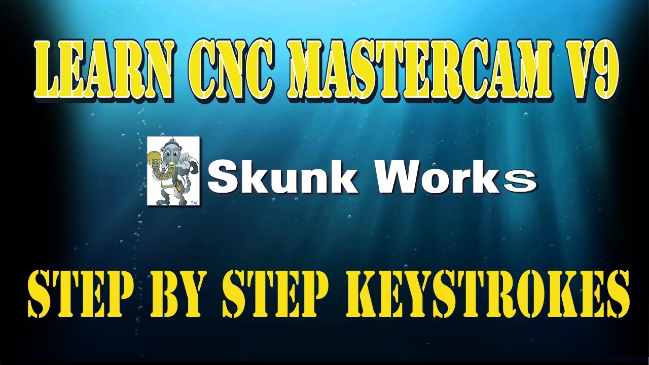 Learning How To use Cad Cam Mastercam v9 with Cnc mill cutting - YouTube