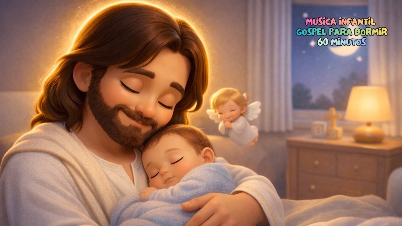 1 Hora de Canção de Ninar Cristã para Bebês Dormirem em Paz | Deus Cuida de Você | Louvor Infantil