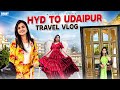 Hyderabad to udaipur travel vlog   experiencing new things  udaipur mahal tour   divya vlogs