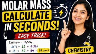 Learn how to calculate molar mass in the easiest way#EasyChemistry #StudyTips #ChemistryTeacher