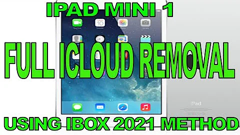 Ipad mini Full Icloud Removal using ibox 2021