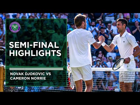 Novak Djokovic vs Cameron Norrie | Match Highlights | Wimbledon 2022