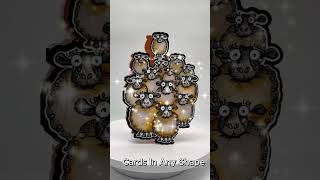 A BaBa Black Sheep Shaped Card | DIY Card Making &amp; Cricut Tutorial | Cards in Any Shape