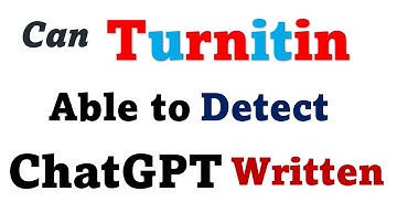 Can Turnitin detect ChatGPT