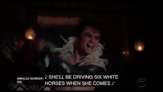 Daniel Radcliffe in Saloon Drag! Miracle Workers dance scene Aug 2021