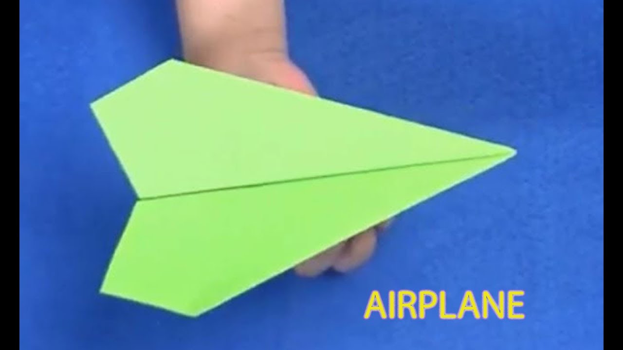 How to fold a simple plane|Origami - YouTube