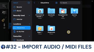 Importing Audio and MIDI Files | Garageband for iPad Educators' Guide [VIDEO 32] | EUAN SMITH MUSIC