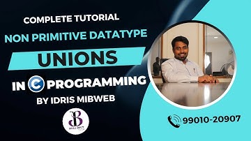 UNION in c language | TCS NQT | By Idris Mibweb | SkillBout