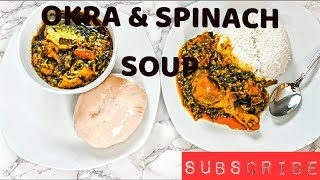 OKRA/ SPINACH stew |Liberian okra and spinach stew|