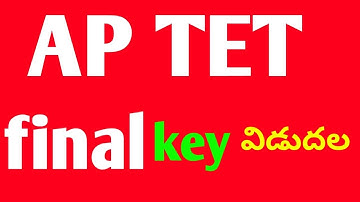 AP TET FINAL KEY