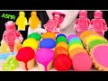 ASMR LEGO NIK-L-NIP WAX BOTTLE, RAINBOW CONE, CAKE POP 레고 닉클립 왁스병, 무지개 아이스크림 콘 먹방 EATING SOUNDS