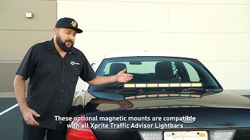 Xprite 27inch Traffic Advisor COB LED Strobe Emergency Light Bar Installation and Strobe Patterns