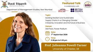 Information Building Resilient and Sustainable Supply Chain ft. Prof. Julieanna Powell-Turner Update
