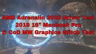 2019 16 Macbook Pro AMD Adrenaline 2020 Driver Test & CoD MW Test