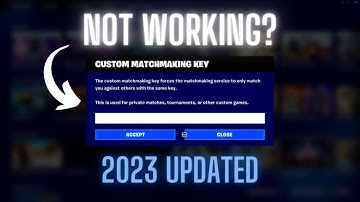 Fortnite Custom Matchmaking Not Working - Here