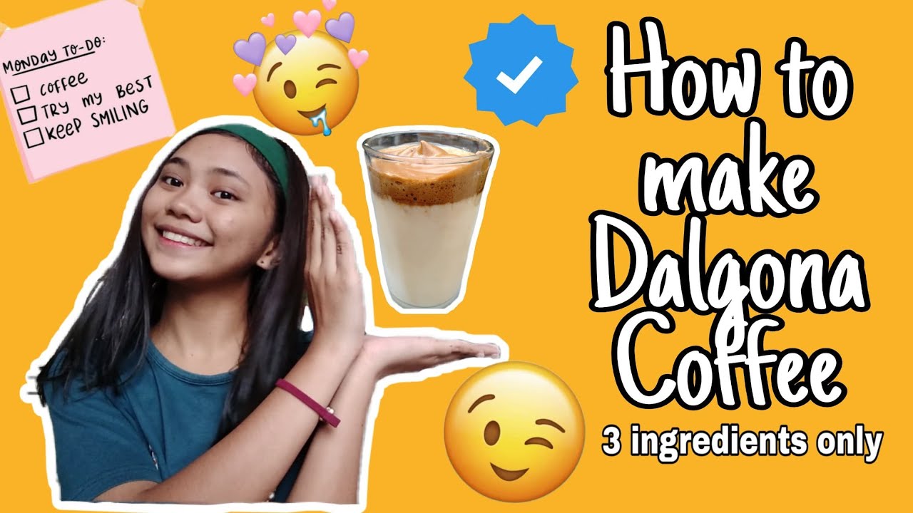 How to make DALGONA COFFEE | *in a minute* 