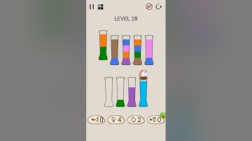 SortPuz - Water Colour Sort Puzzle Level - 28 #sortpuz #watercolour #waterpuzzle #game #puzzle