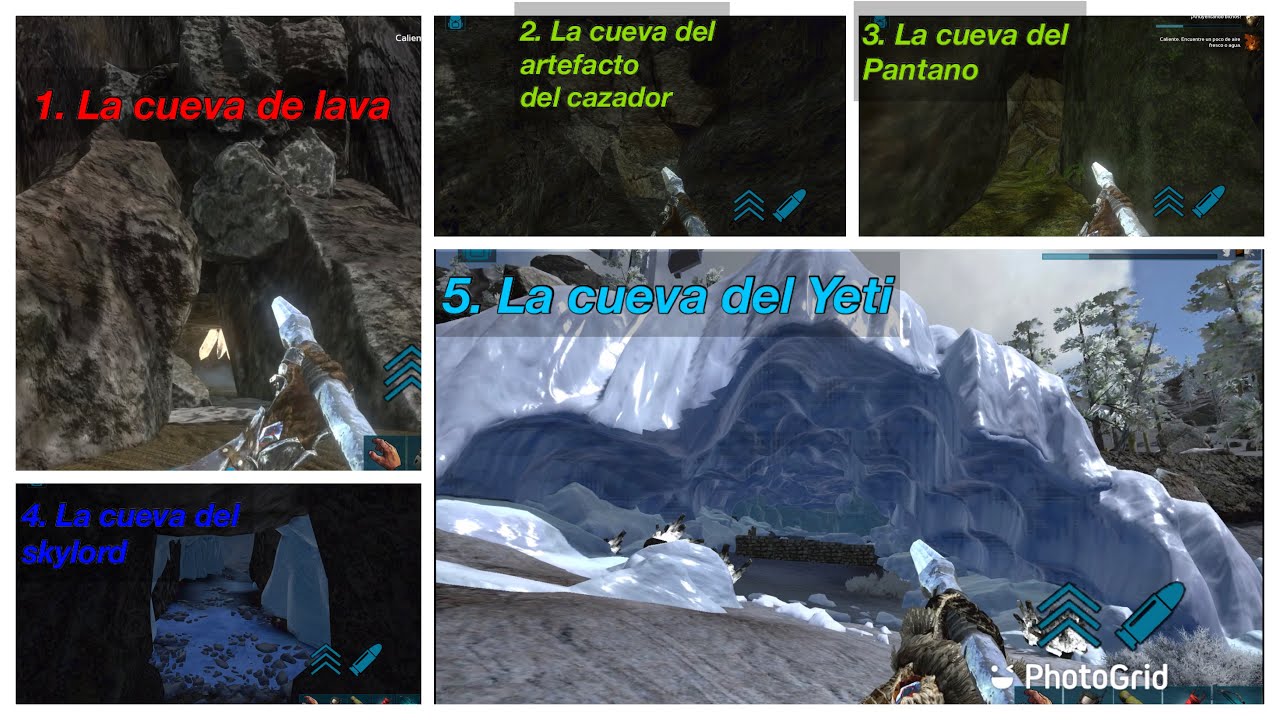 como-pasar-todas-las-cuevas-en-ark-mobile-youtube