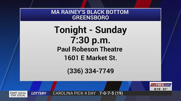 Broadway performer returns to alma mater for 'Ma R...