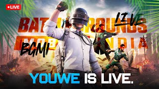 SCRIMS AND CLASSICS W YOUWE🦁| ROAD TO 500 SUBS | YOUWE IS LIVE🔴 #bgmilive#bgmi#pubgmobile#rpgiveaway