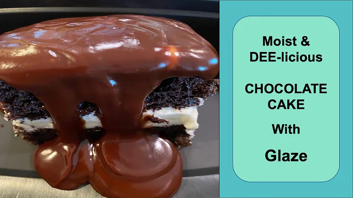 Moist Chocolate Cake with Cream Filling and Chocolate Glaze!