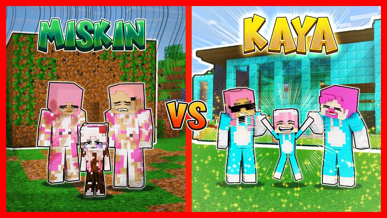ATUN DI ADOPSI KELUARGA KAYA VS MOMON DI ADOPSI KELUARGA MISKIN !! Feat @MOMON Minecraft