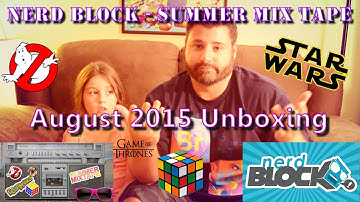 Nerd Block August 2015 Unboxing - Summer Mix Tape