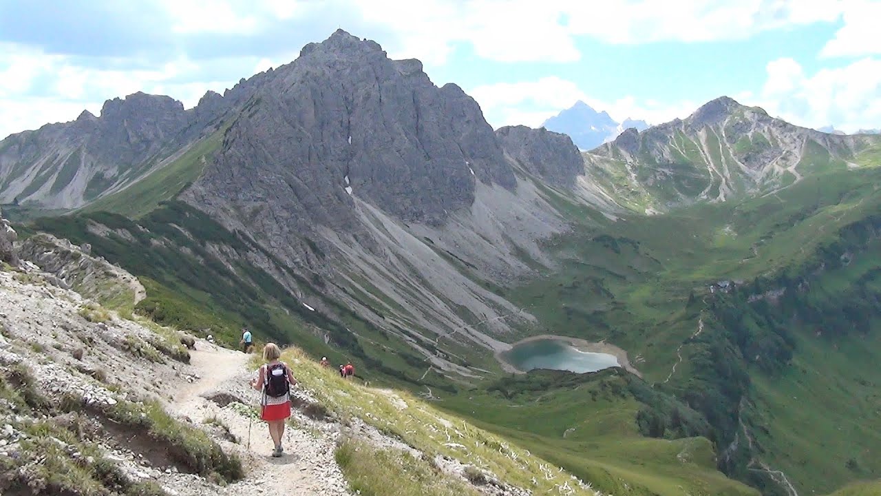 Tannheim - Saalfelder Höhenweg : Vom Neunerköpfle zur Landsberger Hütte - Traualpsee und Vilsalpsee