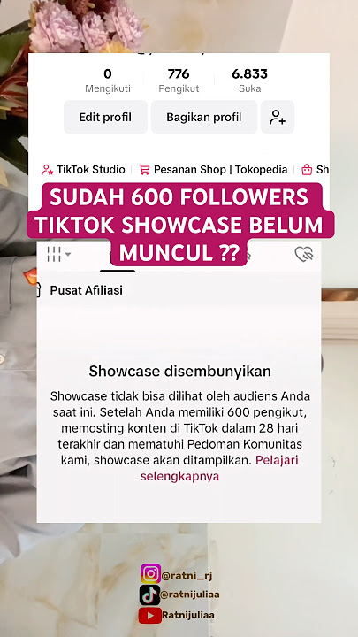 SUDAH 600 FOLLOWERS TIKTOK SHOWCASE BELUM MUNCUL JUGA ?? NIH CARANYA