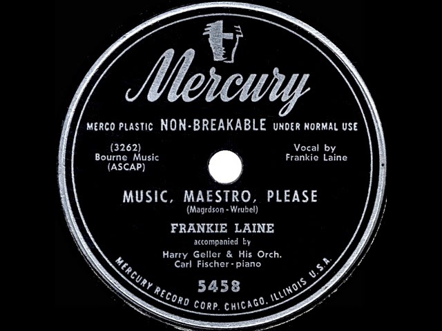 Frankie Laine - Music, Maestro, Please